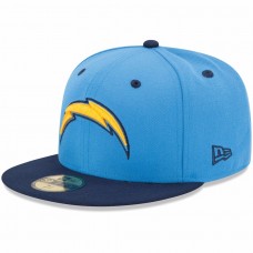 New Era Los Angeles Chargers 2Tone 59FIFTY Fitted Hat - Powder Blue 1019823